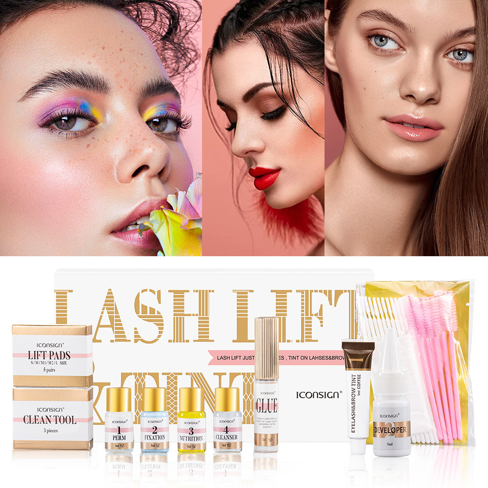 iconsign lash lift eyelash eyebrow dye tint kit lashes perm set brow lamination makeup tools schmuckneu