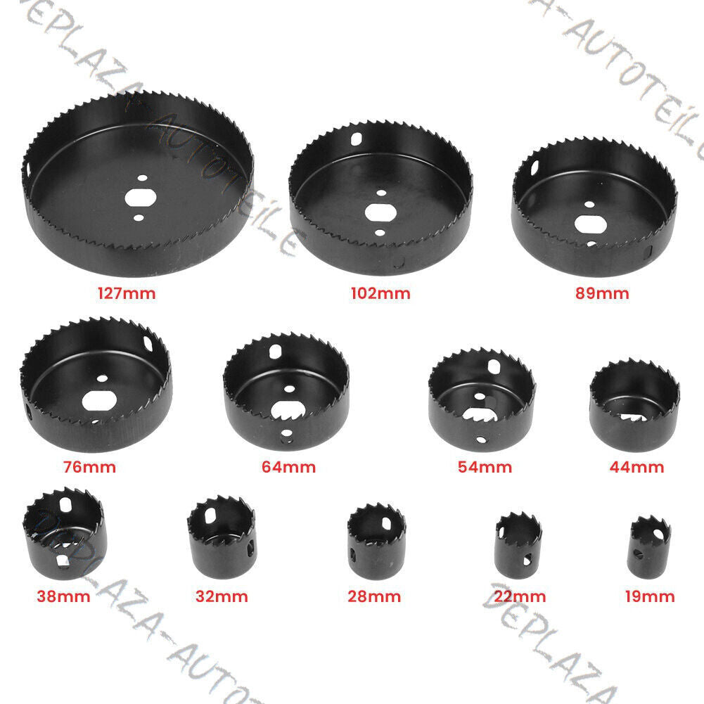wood set 16-piece 19 to 127mm -2 adapter circular saw transport case