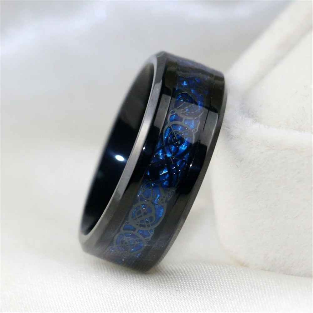 crownlove saphir – königlicher partnerring mit blauen & weißen kristallen für damen & herren - lunastein