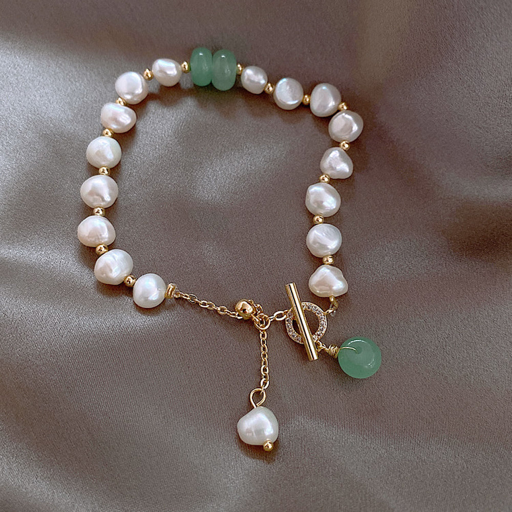women irregular freshwater pearl adjustable bracelet schmuckneu