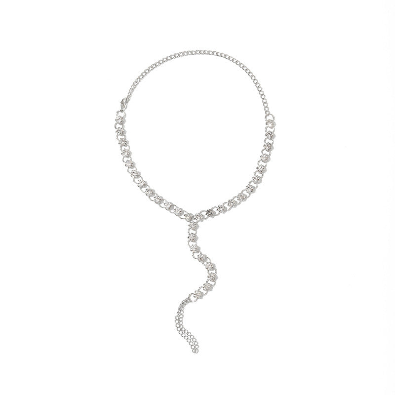 shinesteps – fußkettchen mit kristall-gliedern in silberoptik - lunastein - schmuck