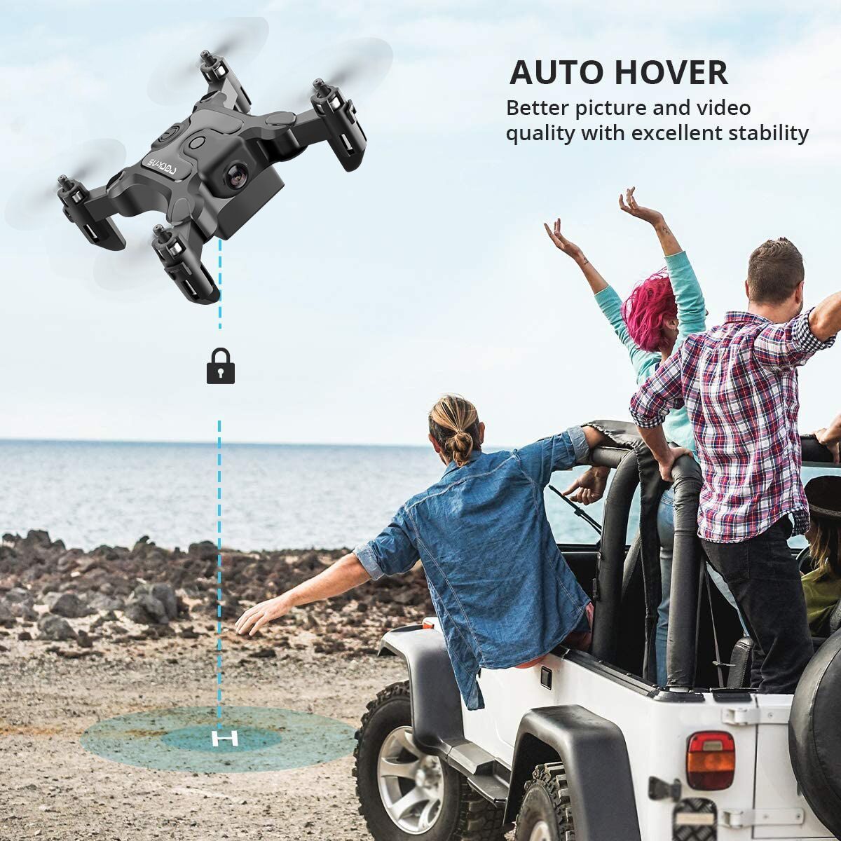 de 4drc v2 mini drone selfie wifi fpv with hd camera foldable arm rc quadcopter toy schmuckneu