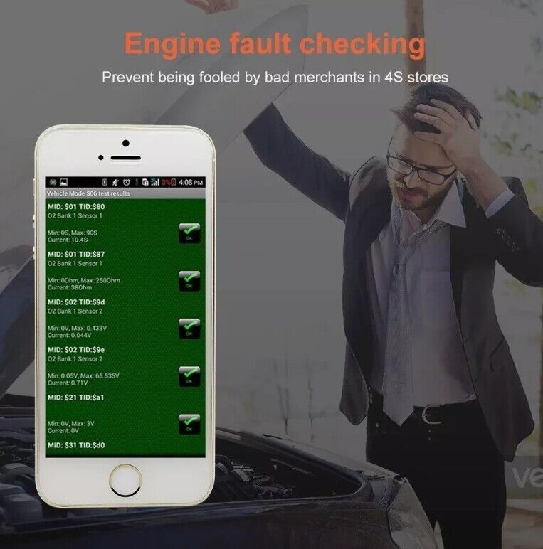 obd stecker bluetooth-obd2 scanner diagnosegerat fur ios - android schmuckneu