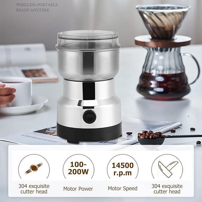 electric coffee grinder coffee beans spices cereals nut bean grinder