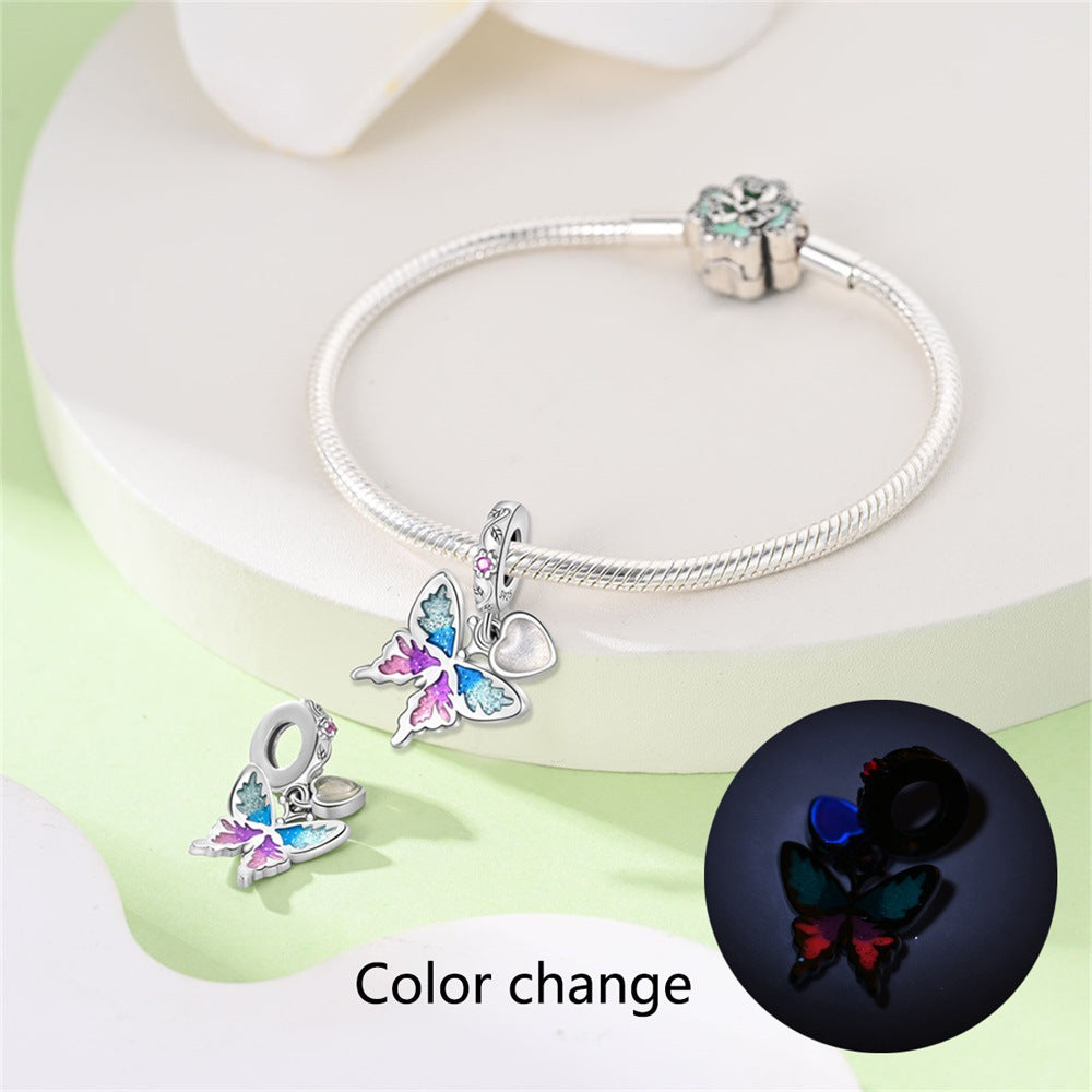 glowing luminous diy ornament – leuchtende frühlings-charms aus silberoptik - lunastein