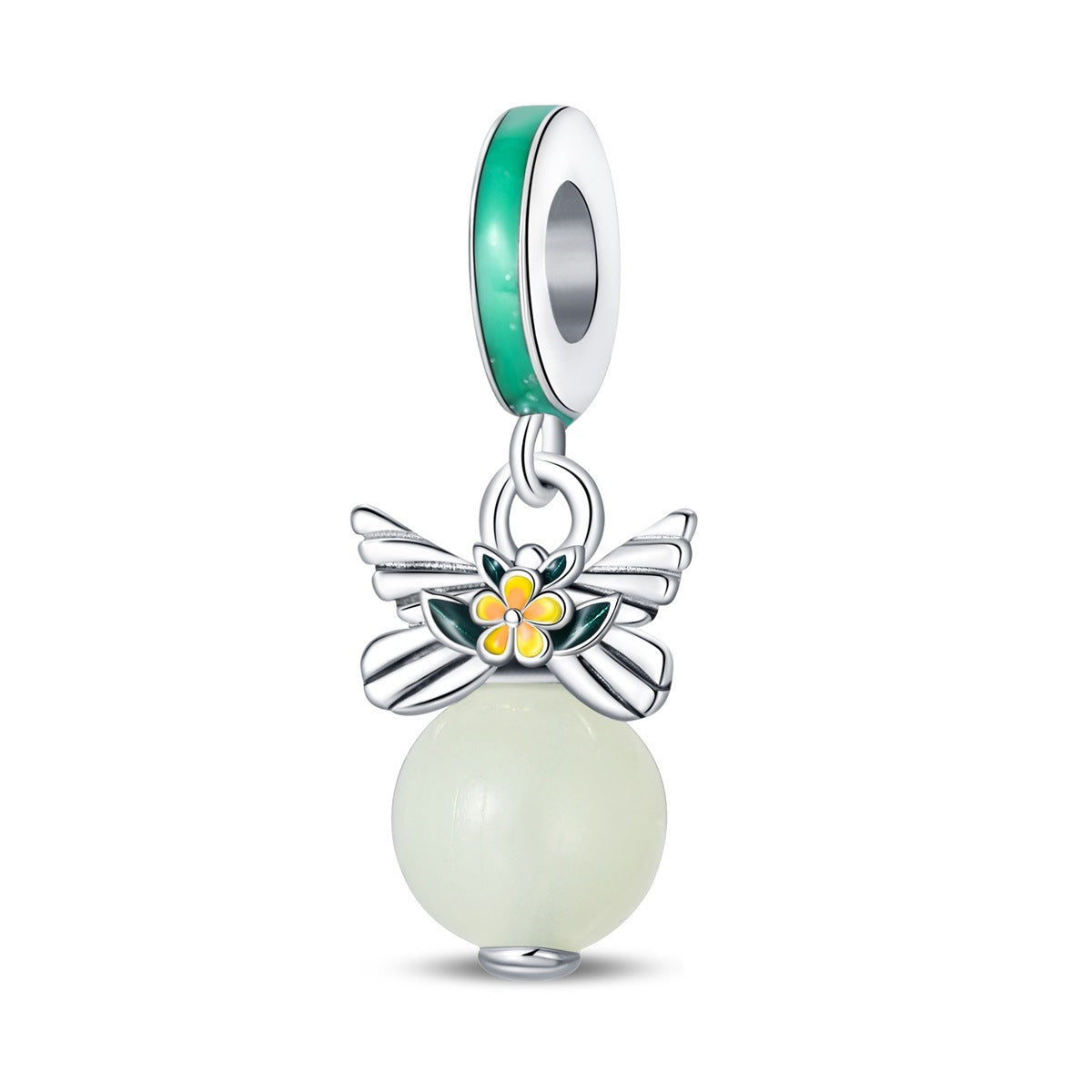 glowing luminous diy ornament – leuchtende frühlings-charms aus silberoptik - lunastein