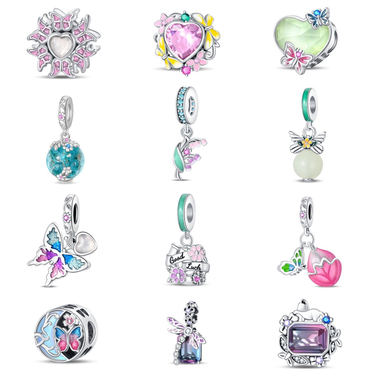 Glowing Luminous DIY Ornament – Leuchtende Frühlings-Charms aus Silberoptik - Lunastein