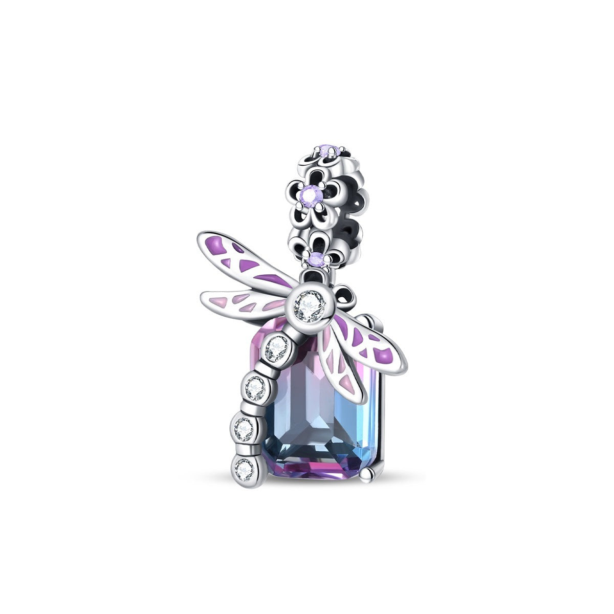 glowing luminous diy ornament – leuchtende frühlings-charms aus silberoptik - lunastein