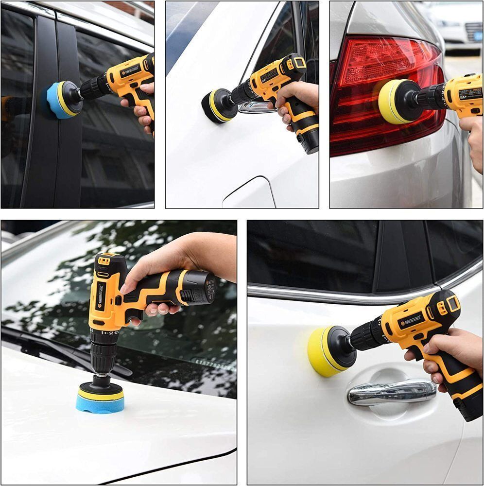 22pcs set polishing polishing sponge cordless screwdriver polishing pads polishing attachment for car