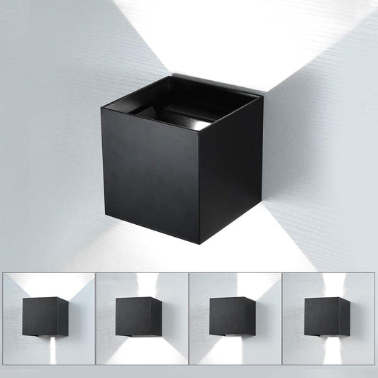Wall Lamp Cube LED Wall Light Fixture Lamp Up Down For Outdoor Indoor Waterproof