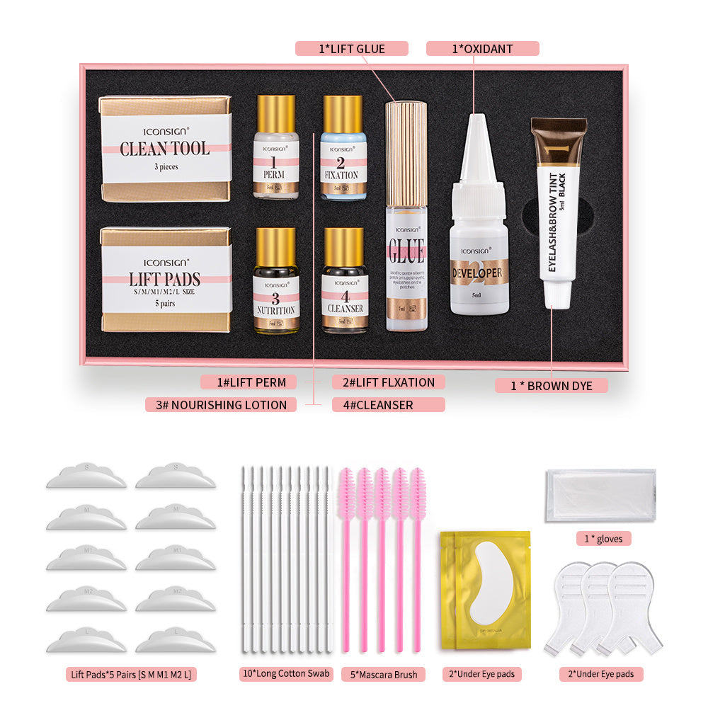 iconsign lash lift eyelash eyebrow dye tint kit lashes perm set brow lamination makeup tools schmuckneu