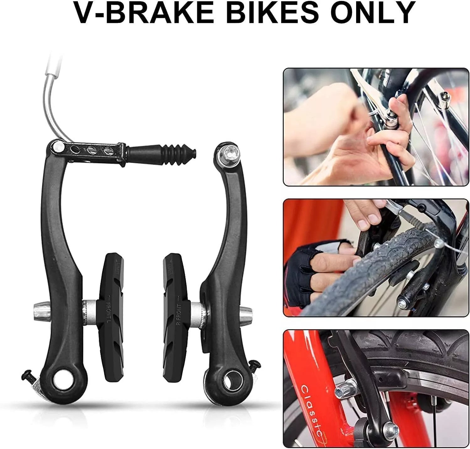 4x Bicycle Brake Pads Brake Pads Brake Shoes V-Brake For Shimano Sram 70mm Love Local Jewelry