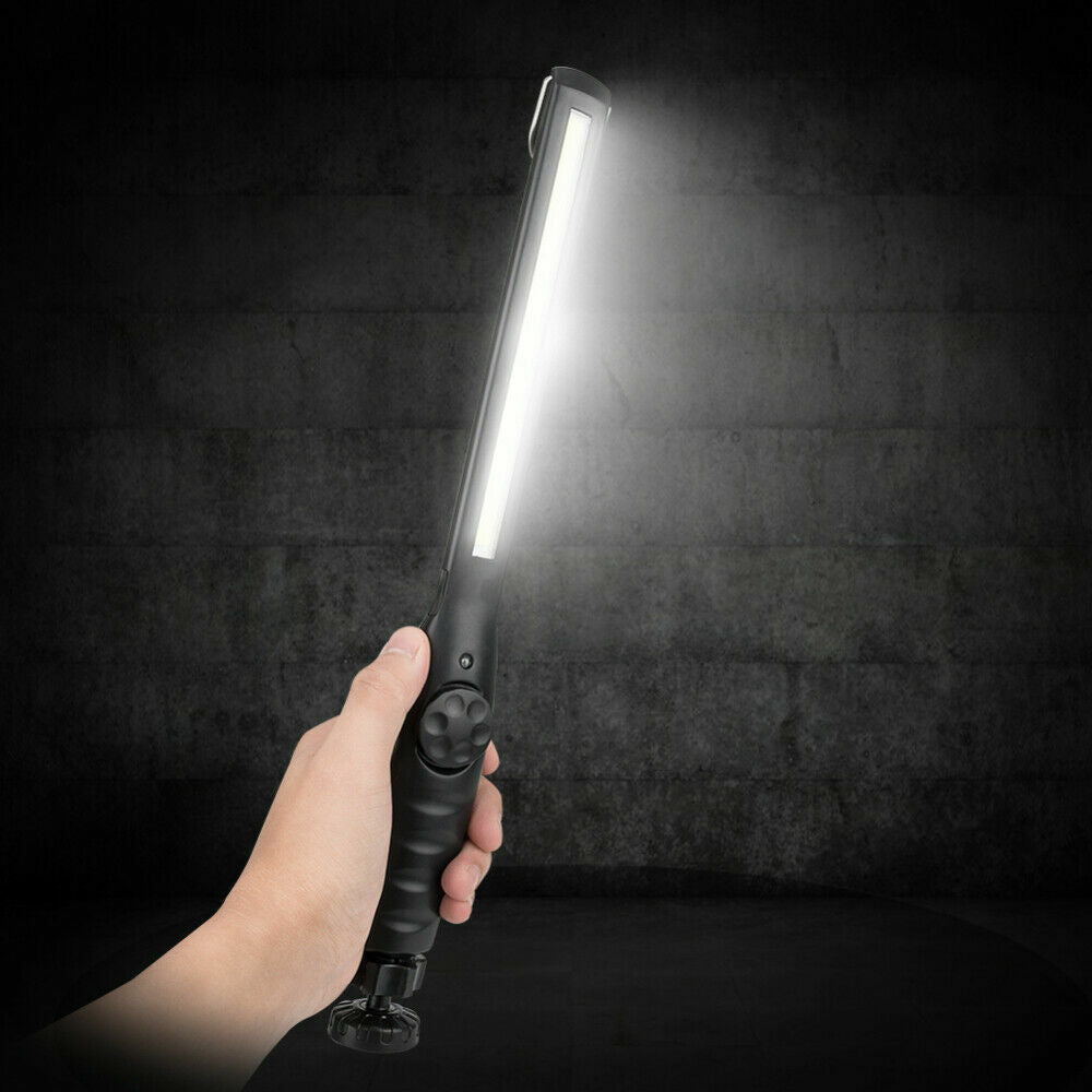 usb rechargeable work light magnetic led flashlight flexible cordless torch automotive inspection emergency light 2 pack schmuckneu