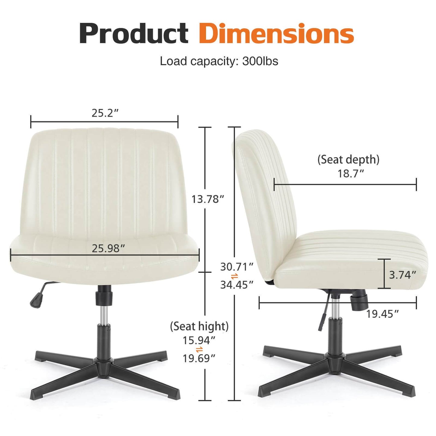 cross-legged chair,no wheels armless swivel home office chair