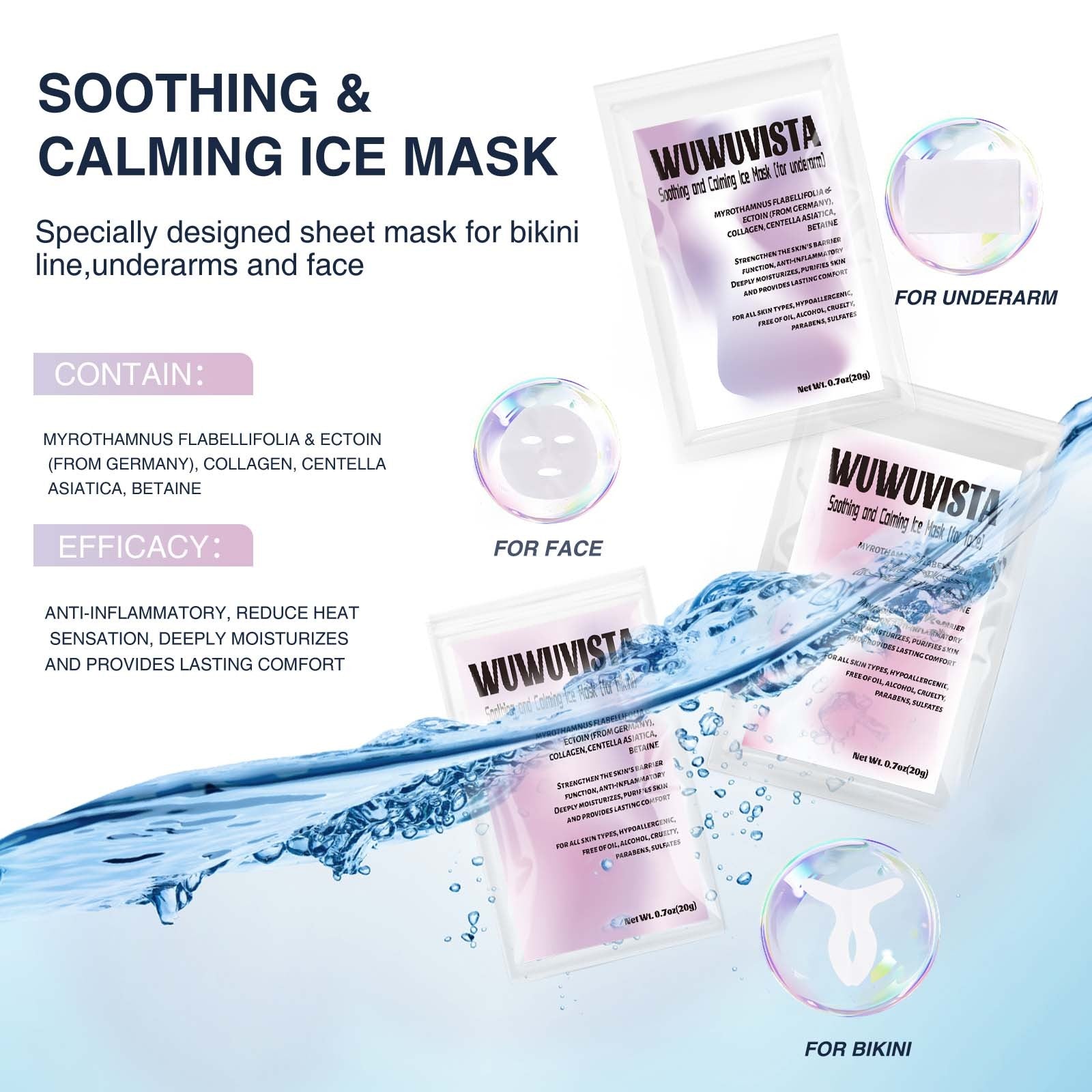 Waxing Kit WUWUVISTA 69 Items Hair Removal Wax Kit With Wax Warmer Waxing Beads For Face, Brazilian, Full Body, Bikini, Sensitiive Skin Skin Suitable For Plugs Of American, European Specification SchmuckNeu