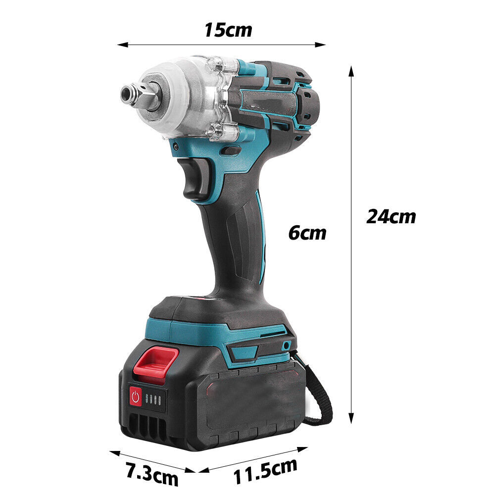 520nm 21v battery impact screw 6.0 ah battery - charger - case for makita 21v