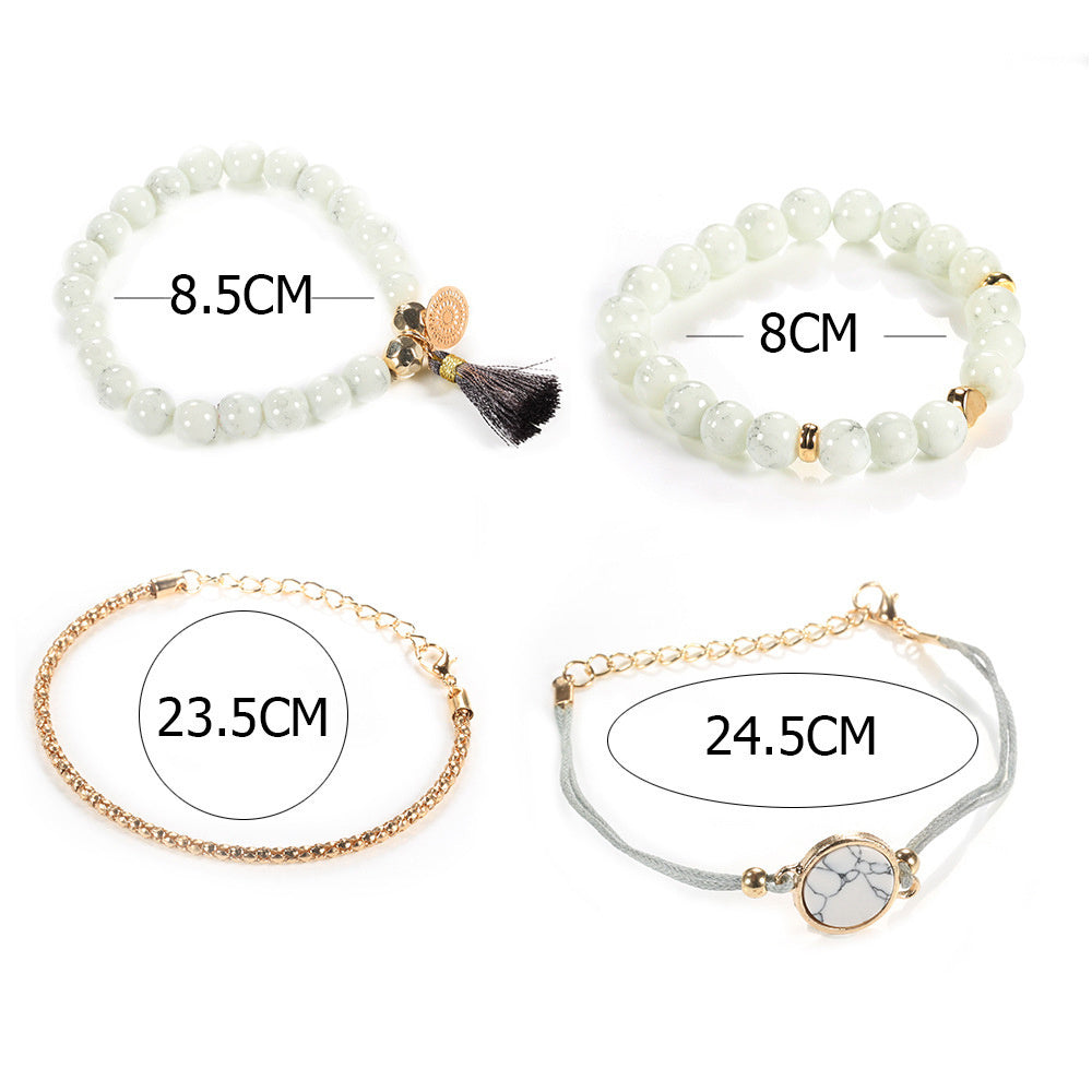 love map bracelet bracelet set - lunastein
