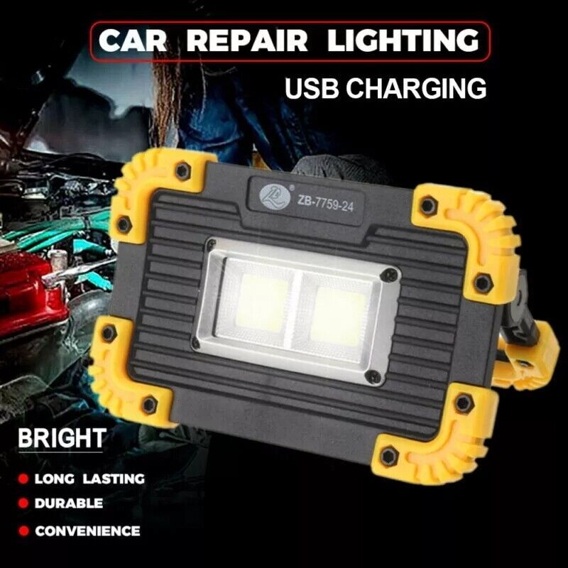 2x30W LED Arbeitsleuchte Akku Aufladbar Baustrahler Flutlicht Werkstattlampe Love Local Jewelry
