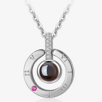 hot valentine's day gifts metal rose jewelry gift box necklace for wedding girlfriend necklace gifts schmuckneu
