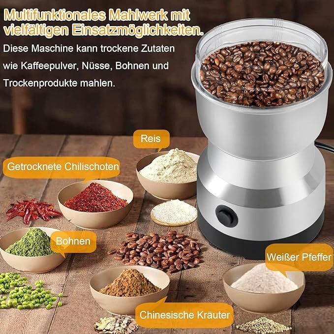 electric coffee grinder coffee beans spices cereals nut bean grinder