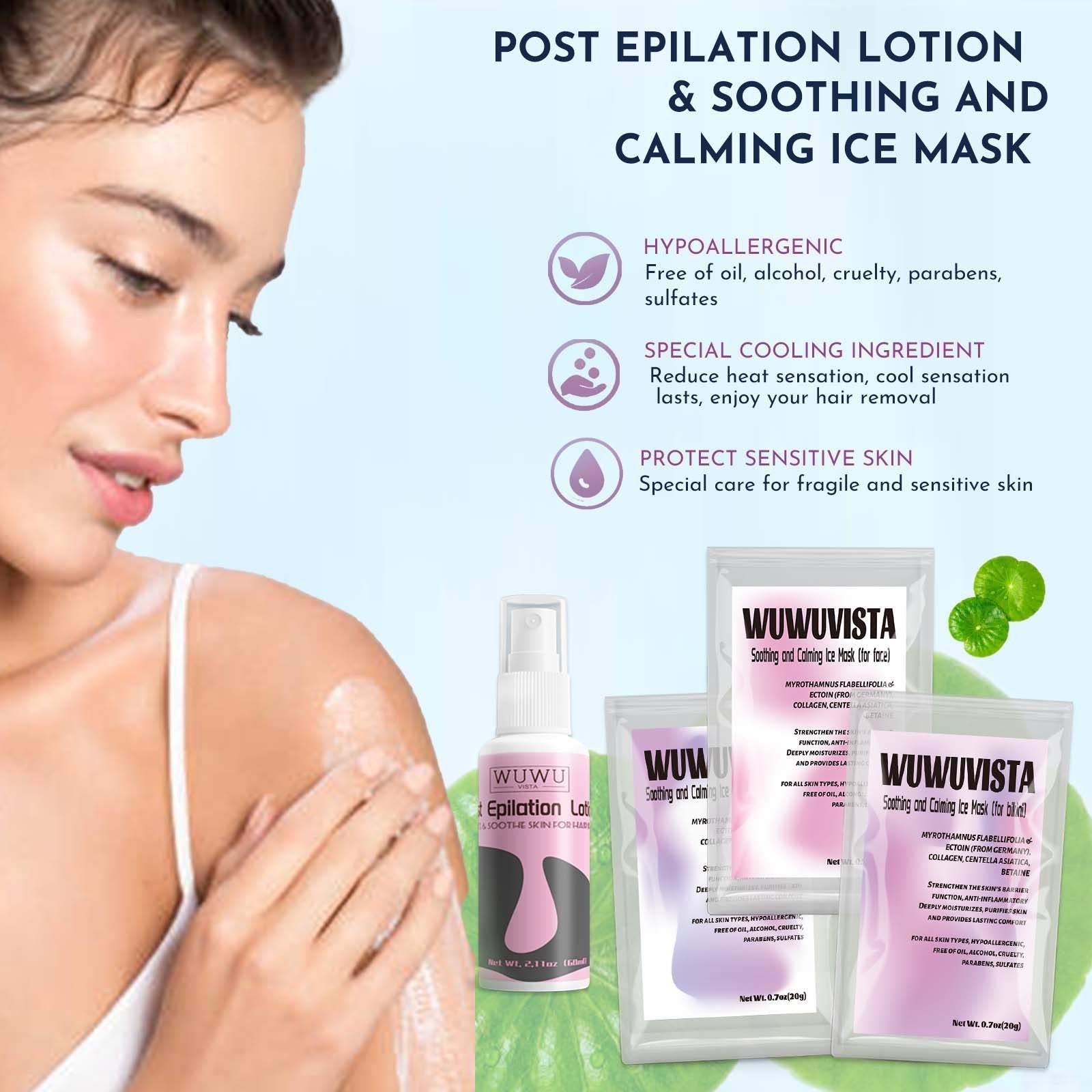 Waxing Kit WUWUVISTA 69 Items Hair Removal Wax Kit With Wax Warmer Waxing Beads For Face, Brazilian, Full Body, Bikini, Sensitiive Skin Skin Suitable For Plugs Of American, European Specification SchmuckNeu