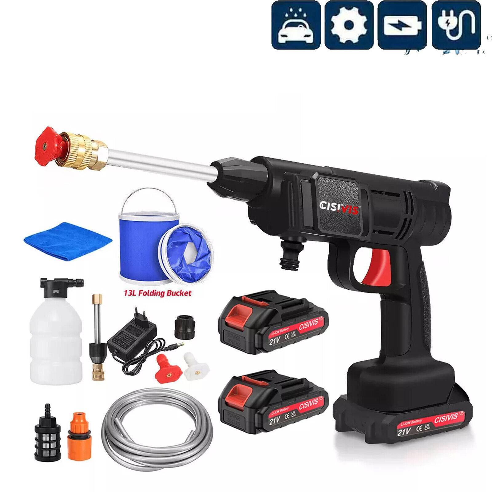 Akku Hochdruckreiniger 2 Akkus Auto Mobiler Druckreiniger Spritzpistole Love Local Jewelry