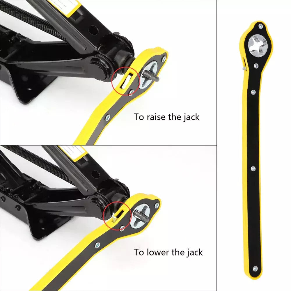 2025 car jack scissor jack lift for car-suv-mpv 2t with hand crank