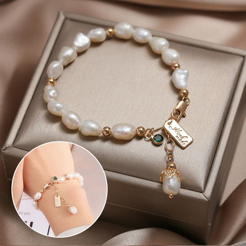 natural zircon pearl bracelet ins fashion luxury jewelry schmuckneu