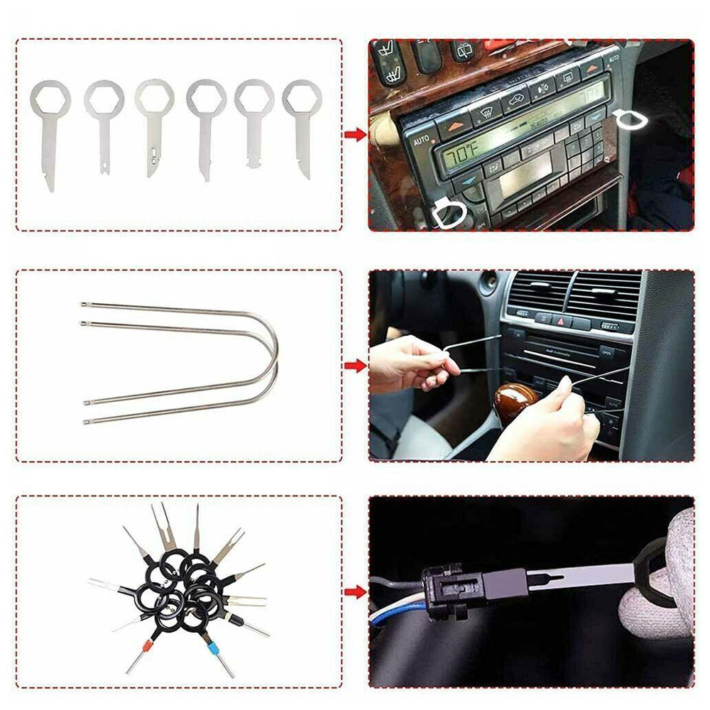 238 x car disassembly tool interior trim mounting lever clipheber pliers set