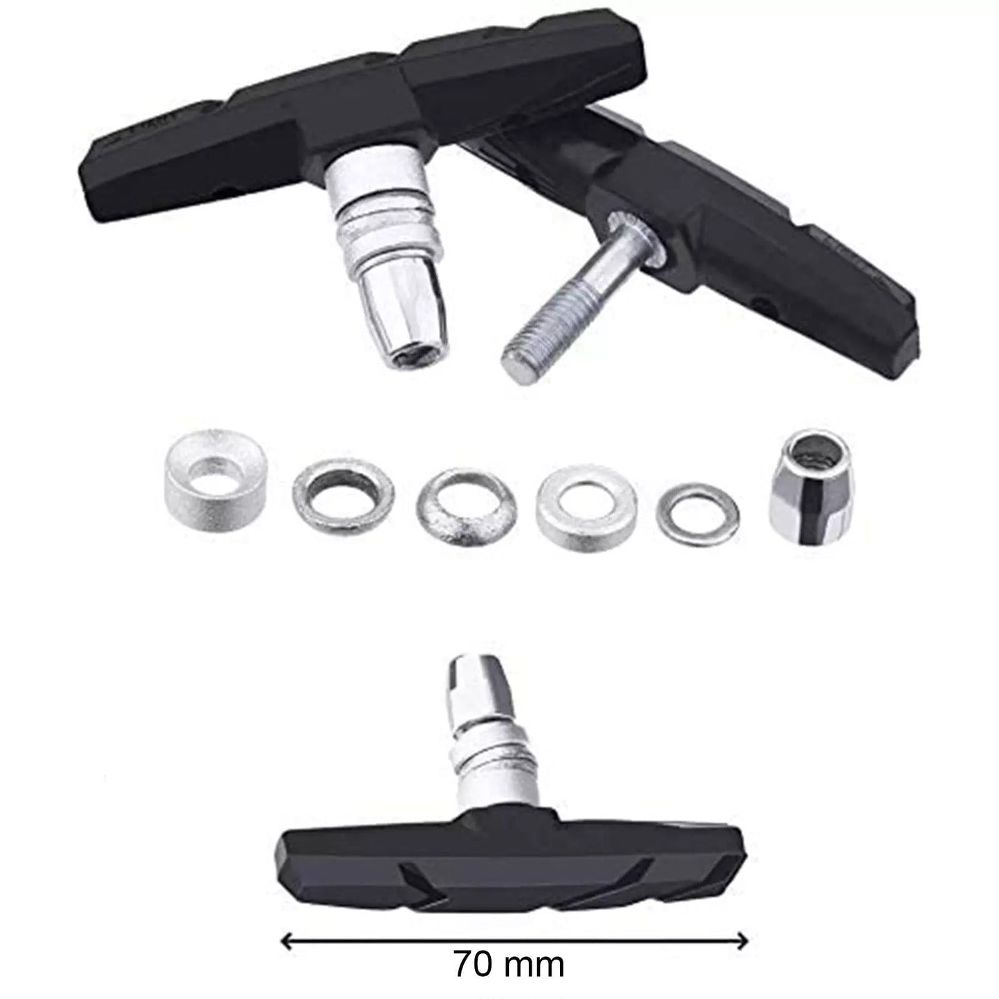 4x bicycle brake pads brake pads brake shoes v-brake for shimano sram 70mm love local jewelry