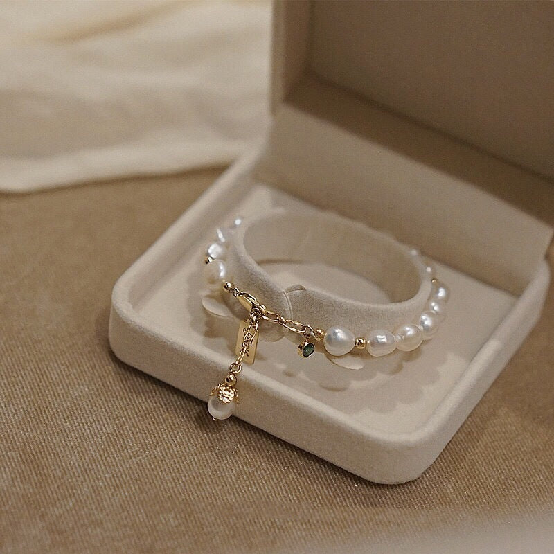 natural zircon pearl bracelet ins fashion luxury jewelry schmuckneu