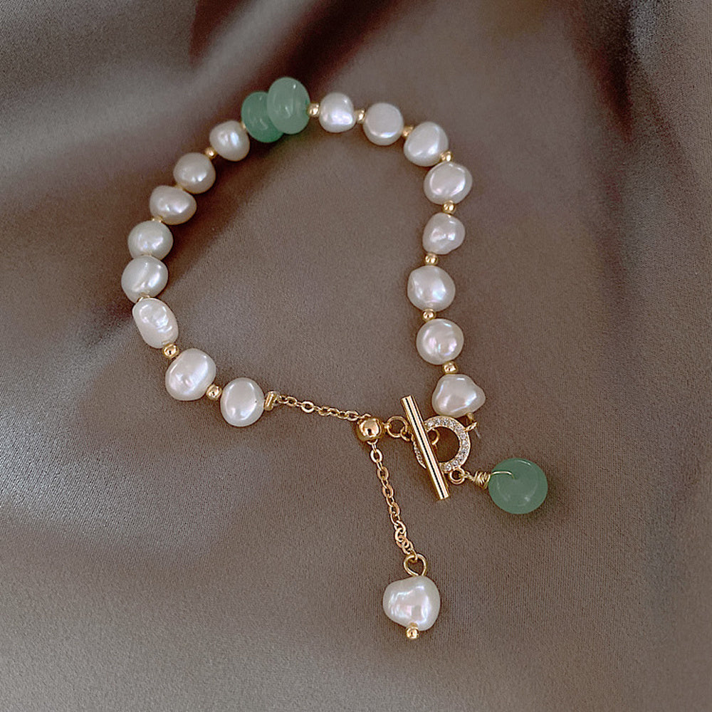 women irregular freshwater pearl adjustable bracelet schmuckneu