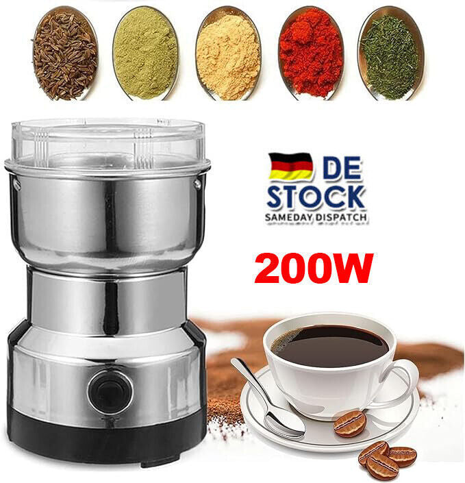 electric coffee grinder coffee beans spices cereals nut bean grinder