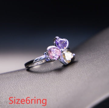 clover zircon diamond jewellery set women - lunastein