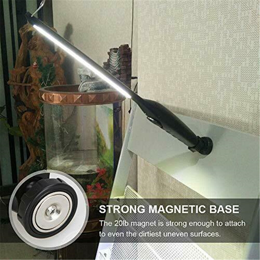usb rechargeable work light magnetic led flashlight flexible cordless torch automotive inspection emergency light 2 pack schmuckneu
