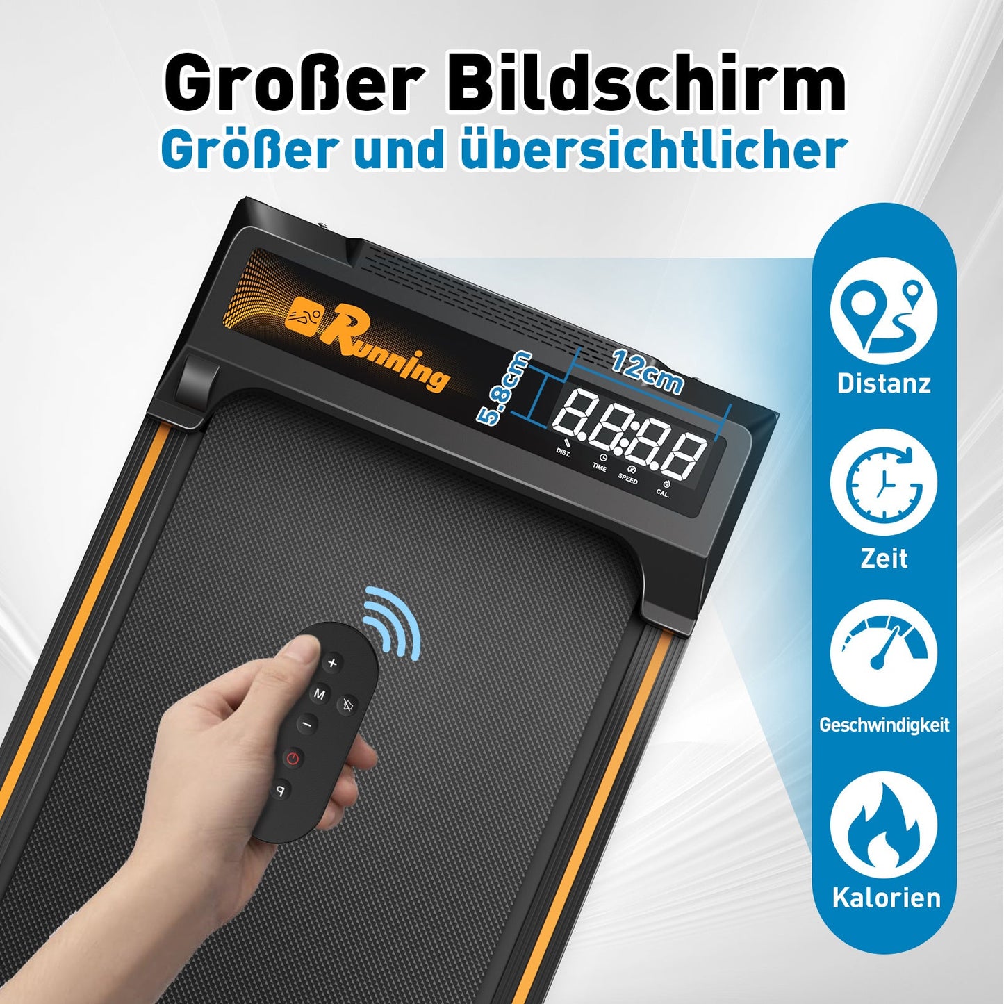 walking pad treadmill for home - home office treadmills under desk desk treadmill pad quiet portable compact treadmill small mini treadmill led display remote control treadmill weight of 120kg schmuckneu