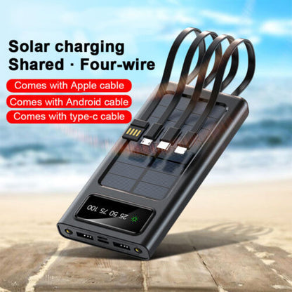 Solar Power Bank 900000mAh Tragbar Externer Batterie Ladegerat Fur Alle Handy DE SchmuckNeu