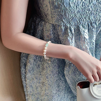 Women Irregular Freshwater Pearl Adjustable Bracelet SchmuckNeu