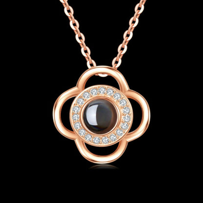 Hot Valentine's Day Gifts Metal Rose Jewelry Gift Box Necklace For Wedding Girlfriend Necklace Gifts SchmuckNeu
