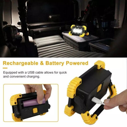 2x30W LED Arbeitsleuchte Akku Aufladbar Baustrahler Flutlicht Werkstattlampe Love Local Jewelry