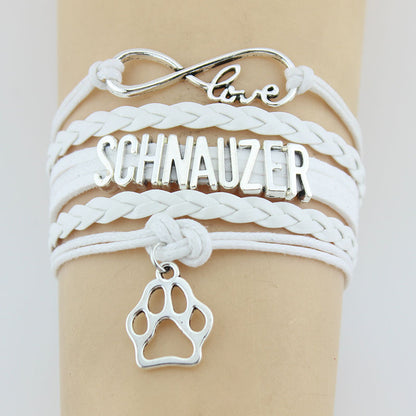 Paw Love – Schnauzer Edition Charm-Armband - Lunastein