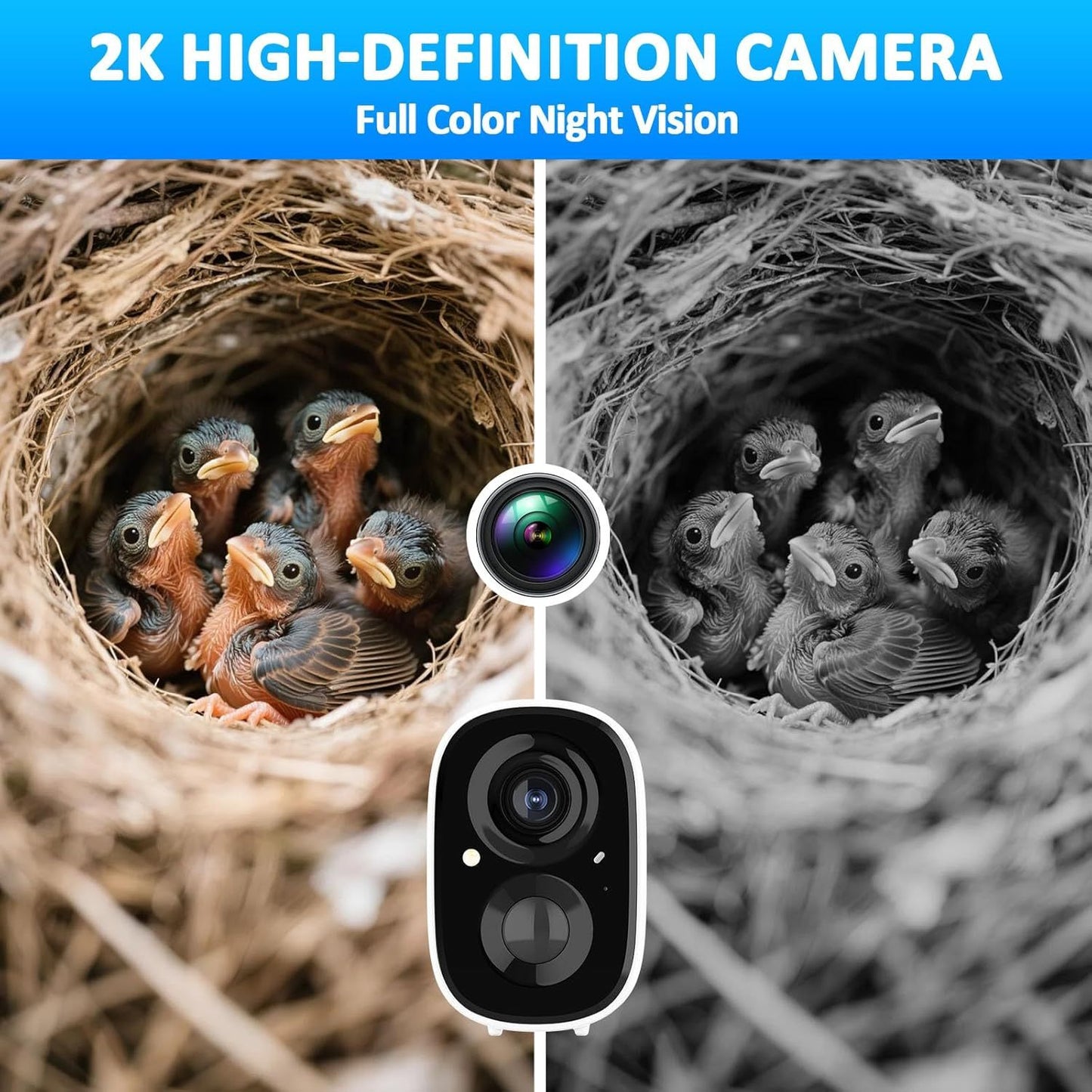 smart bird houses for outside solar powered,4mp birdhouse camera for outdoors, watch bird nesting & hatching in real time, ai identify bird behavior & create, diy ideal gift