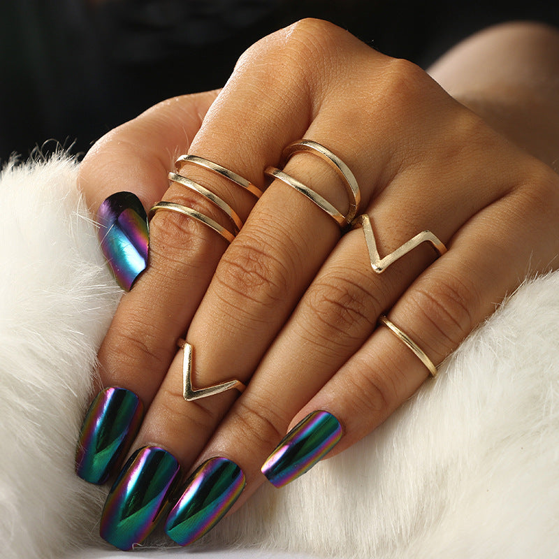 Solstice Shine – verschiedene Ring-Sets in Goldoptik mit Kristallbesatz - Lunastein - Schmuck
