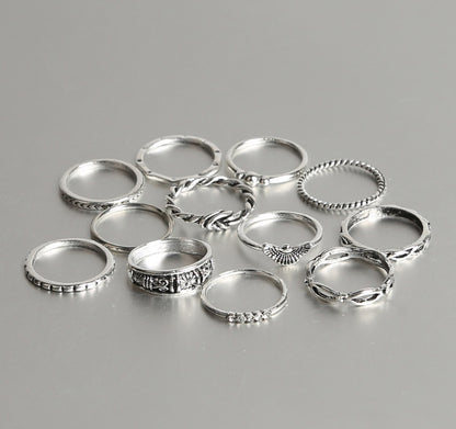 Solstice Shine – verschiedene Ring-Sets in Goldoptik mit Kristallbesatz - Lunastein - Schmuck