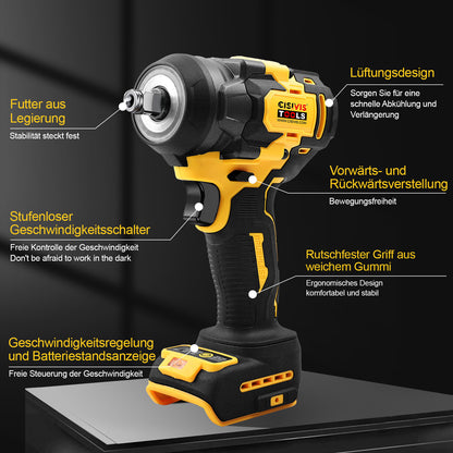 500N Original Pin Impact Wrench Bare Machine DE