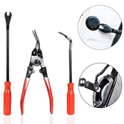 238 x auto demontage werkzeug innen verkleidung montagehebel clipheber zange set