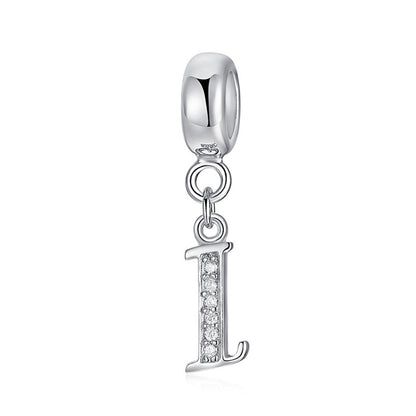 Initial Letter Charm – Individualler Buchstaben-Charm A-Z aus 925 Silber - Lunastein