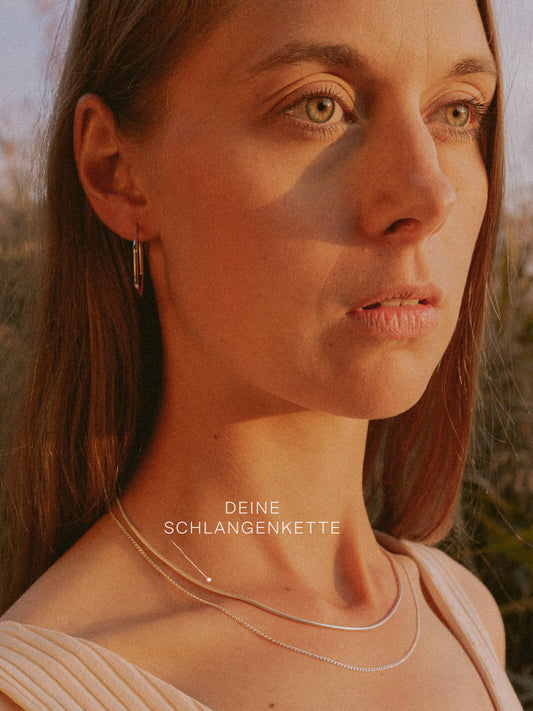 Schlangenkette ETERNITY Dünn Silber-0