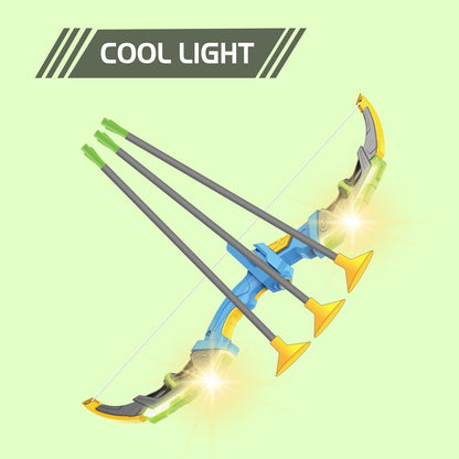 DE Bow & Arrow Toy Set, LED-lit Archery Toy,10 Suction Cup Arrows, Targets And Arrow Holders, Indoor And Outdoor Children's Toys Suitable For Boys And Girls.Logistics Is Randomly Sent By DHL,DPD