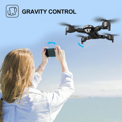 DE 4DRC V12 Drohne HD 4K-Weitwinkel-Dual-Kamera Tragbarer Faltbarer RC-Quadcopter, SchmuckNeu